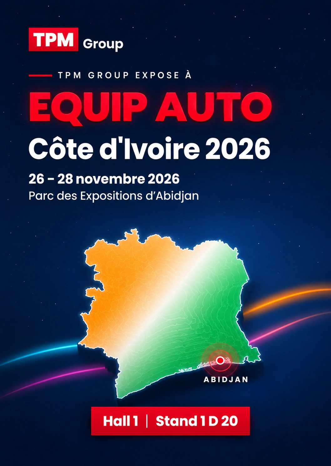 TPM Group expose à EQUIP AUTO Côte d'Ivoire 2026, à Abidjan